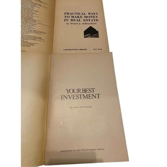 Lot Of 2 Your Best Investment Make Money In Real Estate Finance Paperback Books - Picture 3 of 6